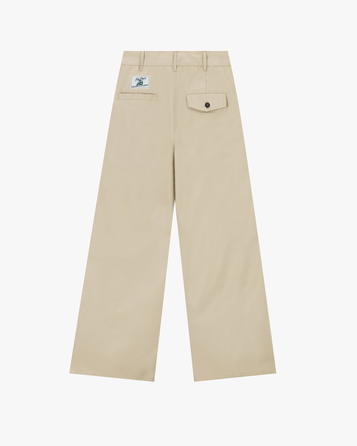Pleated Chino Pants Beige