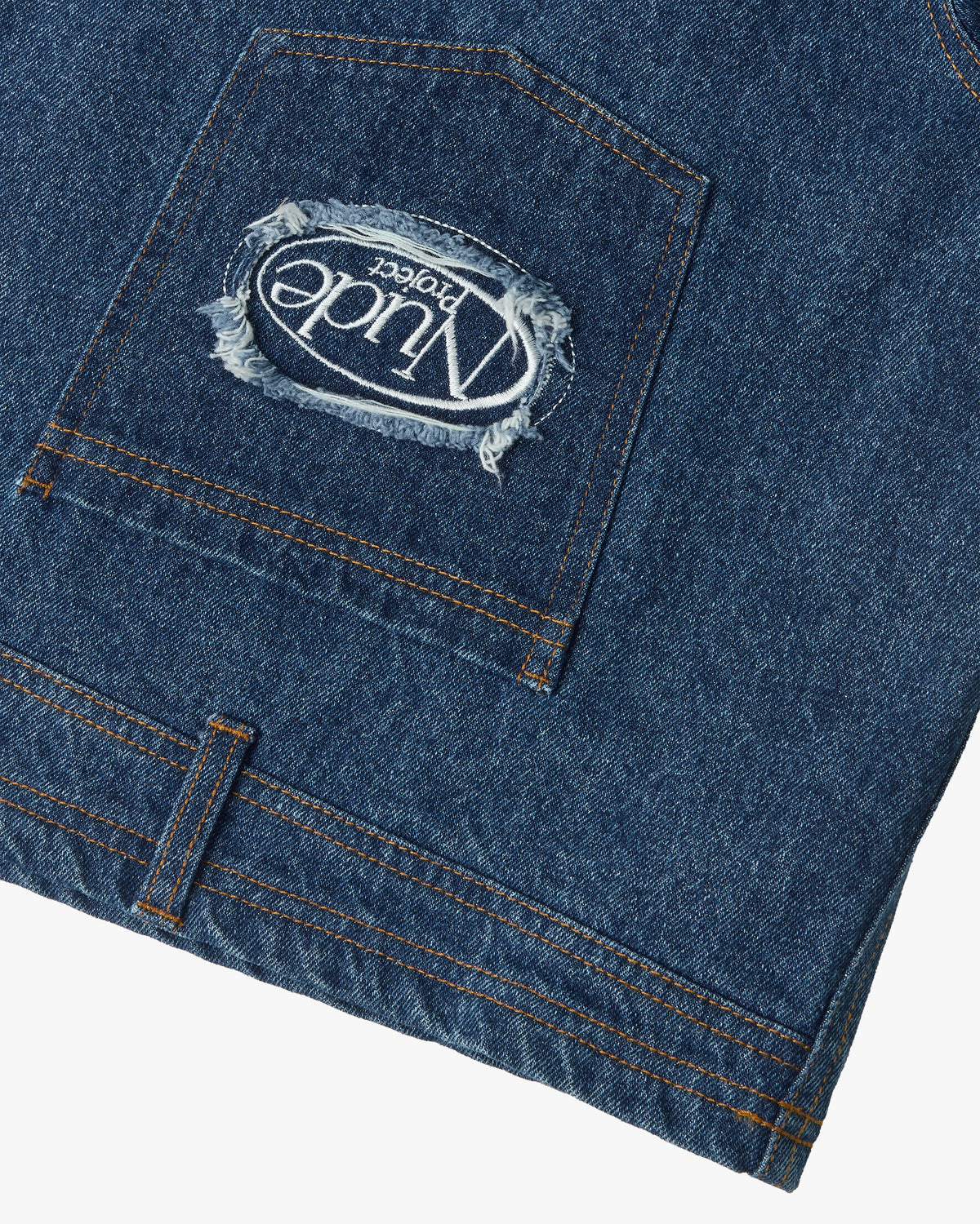 Triple Waistband Denim Shorts