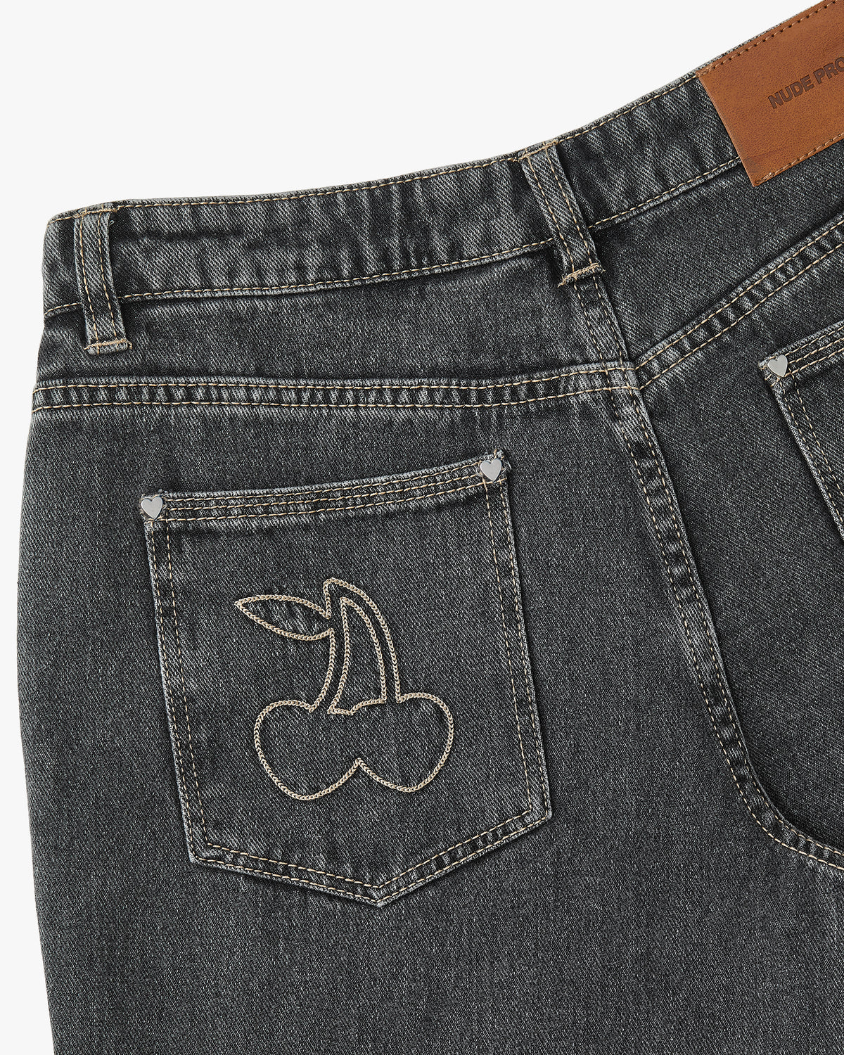 Basic Straight Jeans Black