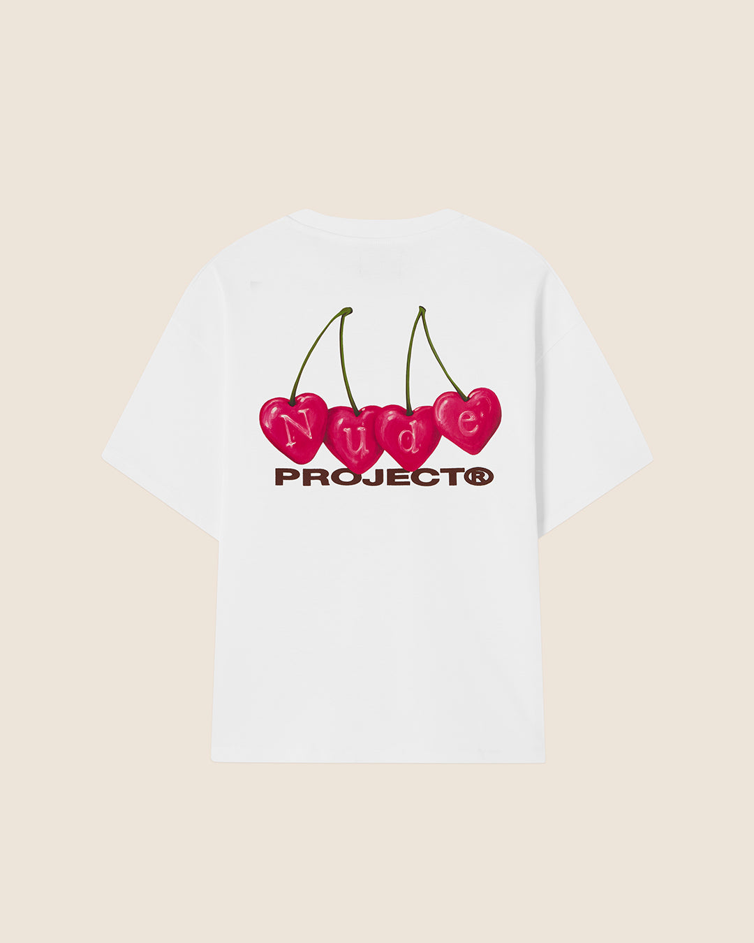CHERRY TEE WHITE – NUDE PROJECT
