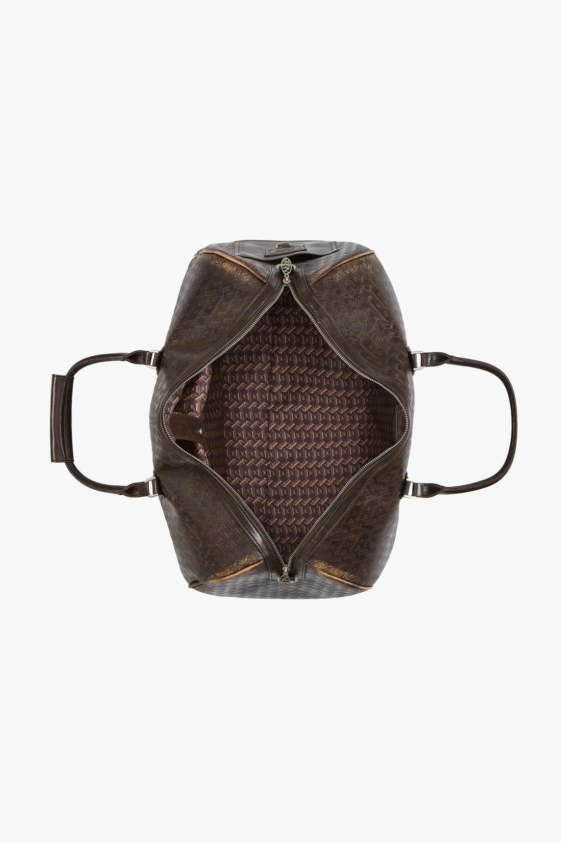 Metal Barrel Bag Brown