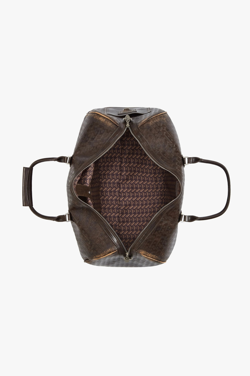 Metal Barrel Bag Brown