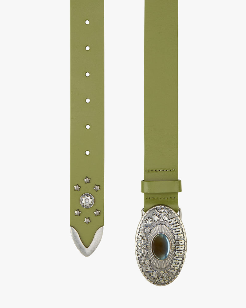 PARIS TEXAS BELT OLIVE