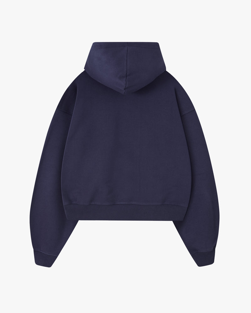 Kyoto Zip-Up Hoodie Navy