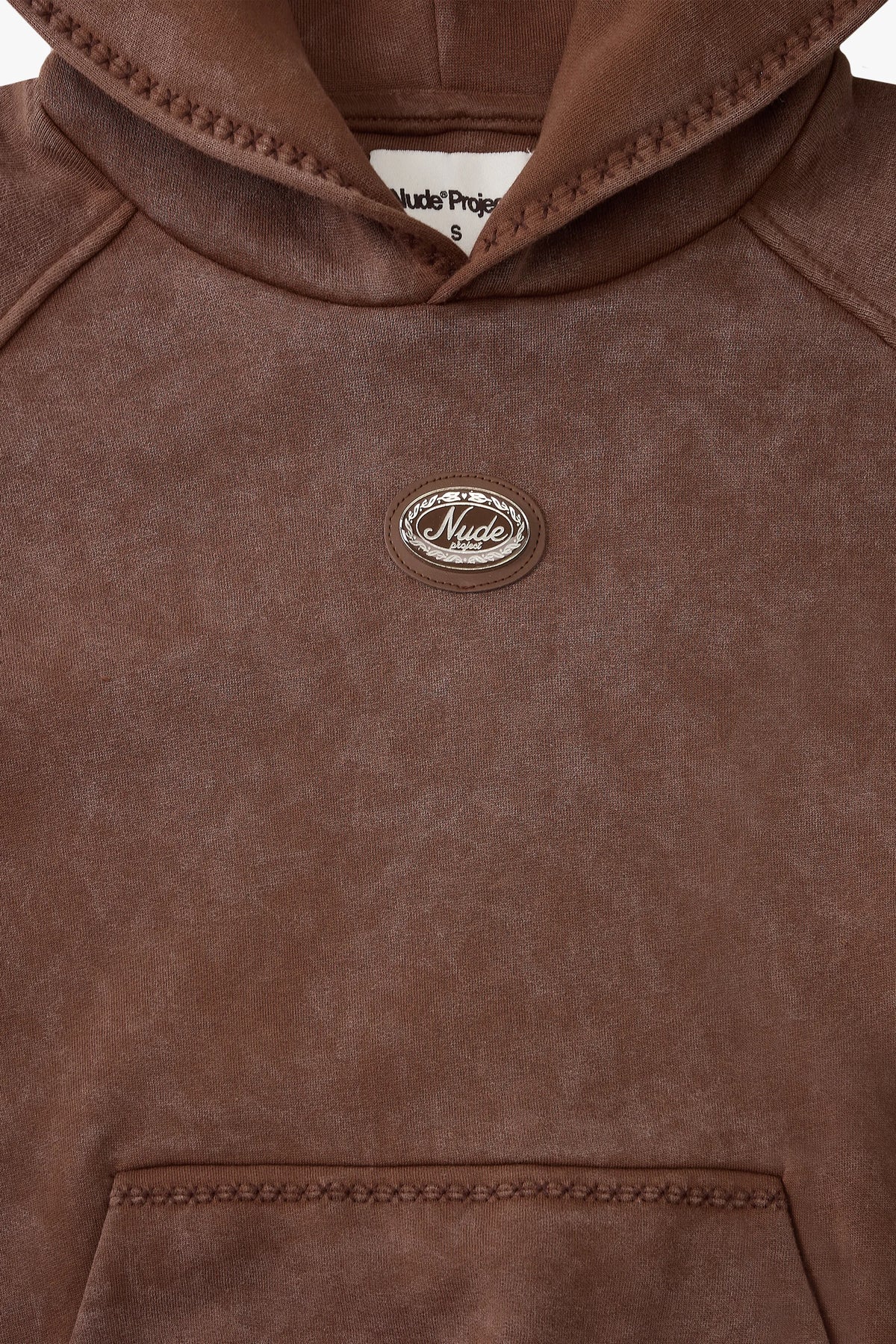 Solid Hoodie Brown