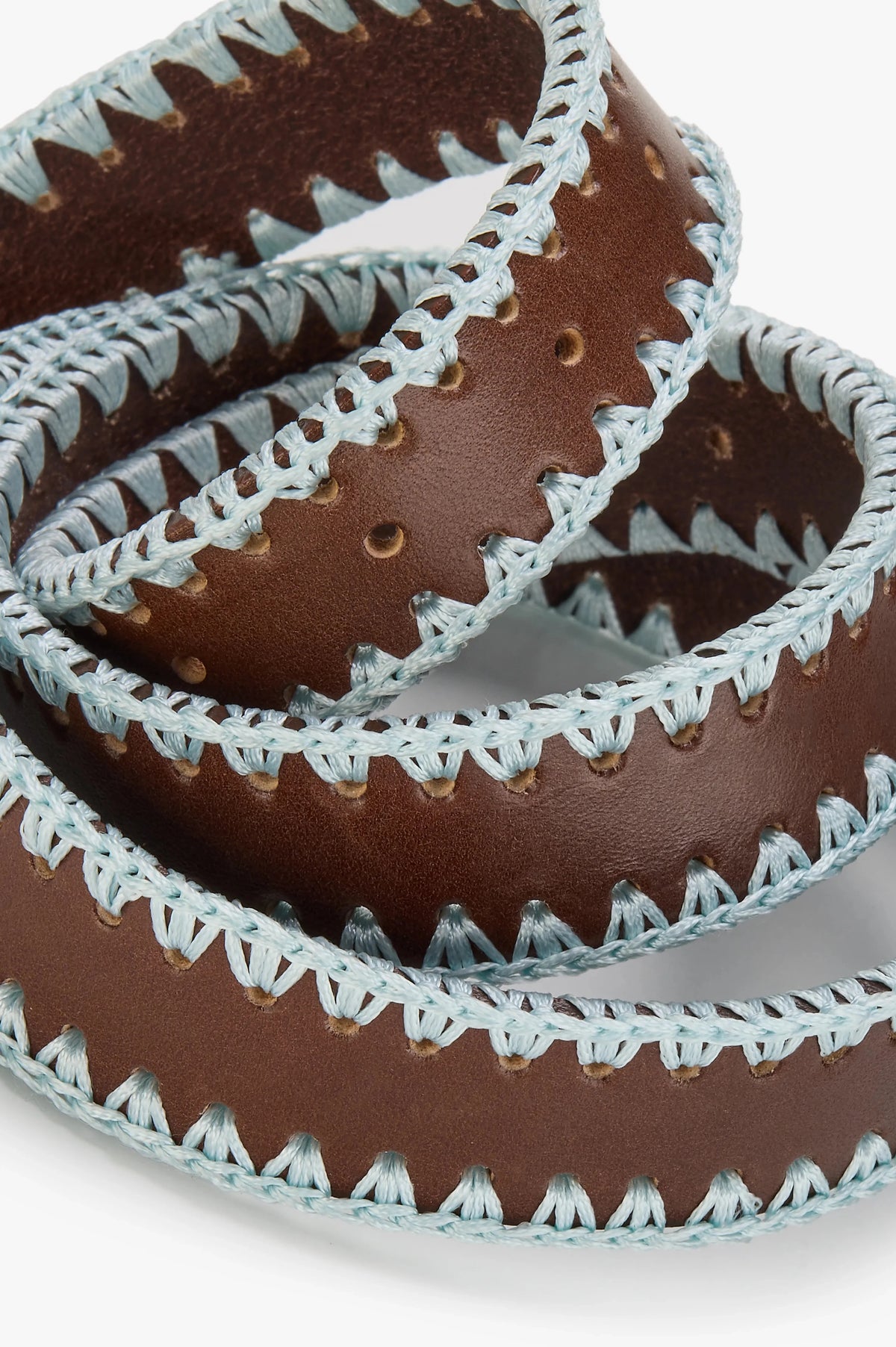 Stitched Genuine Leather Belt