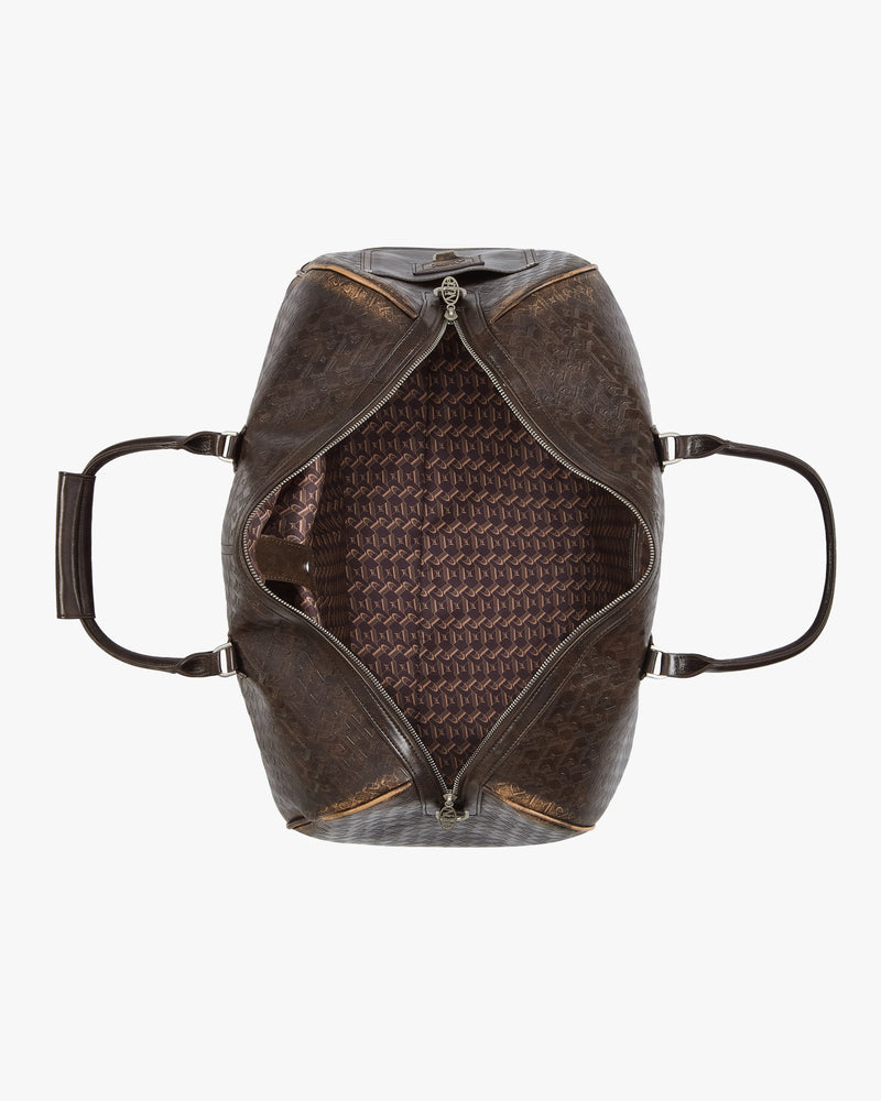 Metal Barrel Bag Brown
