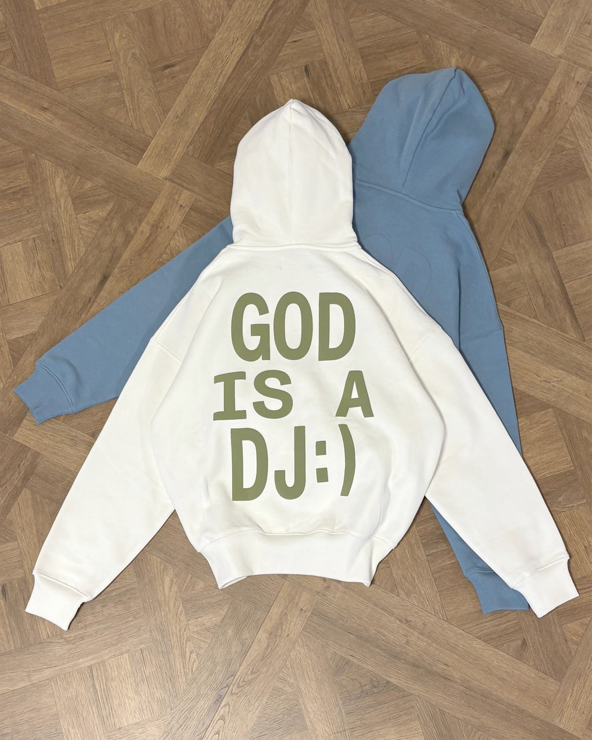 God Is A Dj Zip-Up Marhsmallow