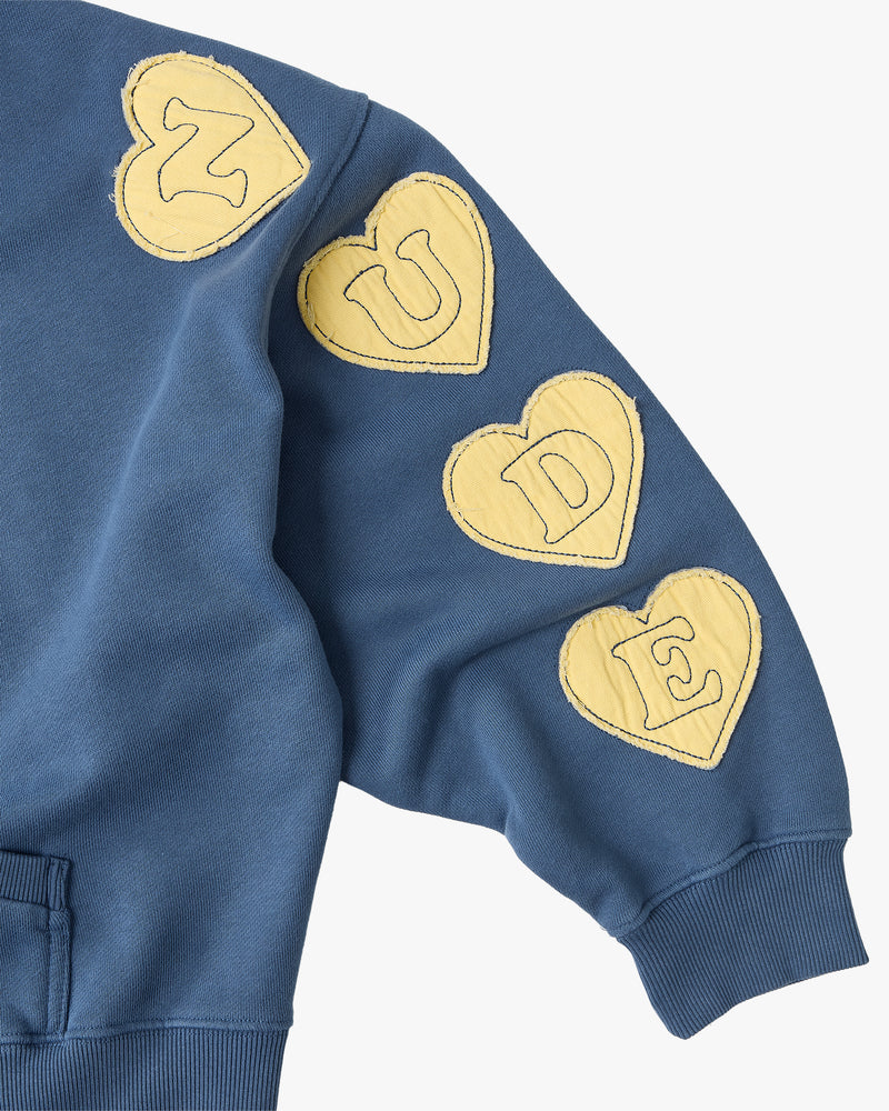 ANMHE Zip-Up Hoodie Blue