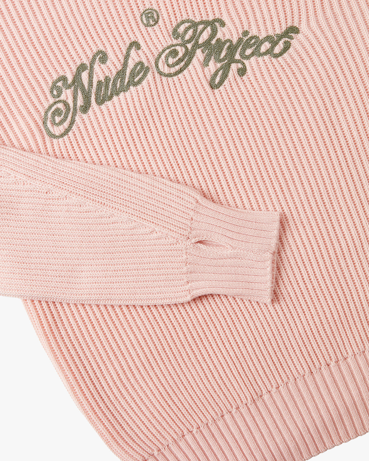 Script Knit Sweater Pink