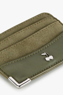 Suede Cardholder Green