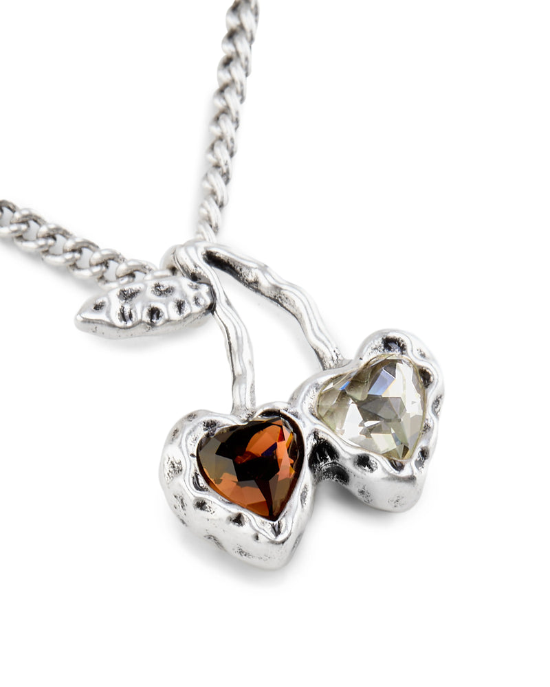 Cherry Necklace Silver