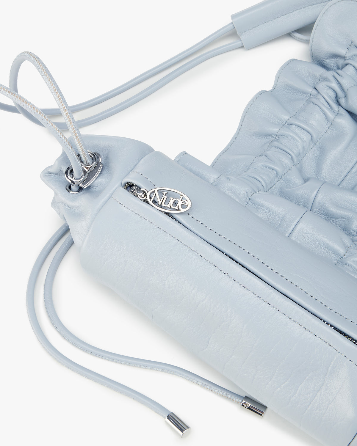 Oyster Leather Bag Blue