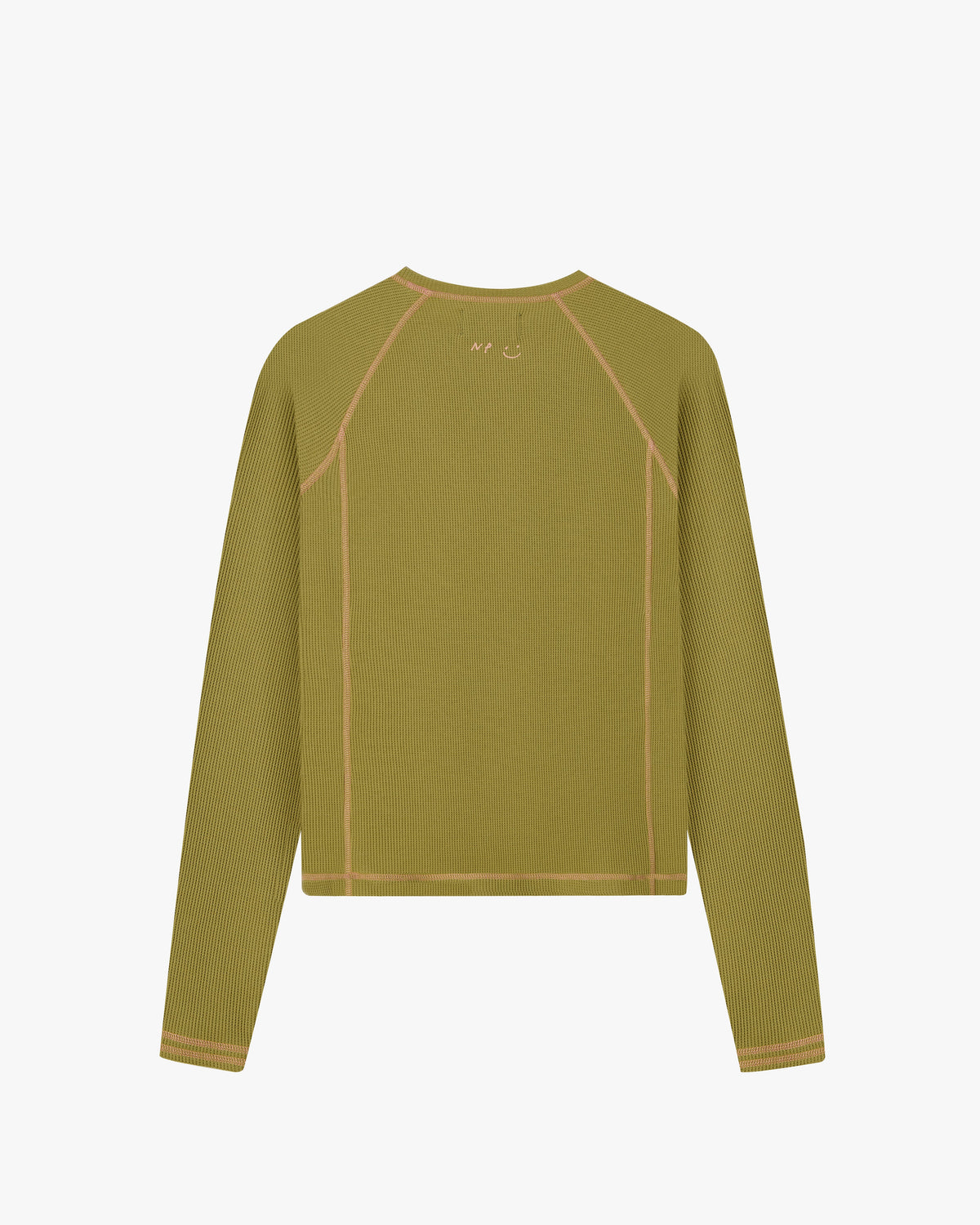 Waffle Long-Sleeve Tee 2 Pack Green/Blue