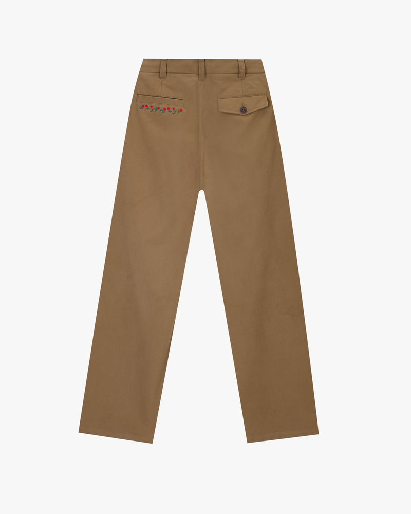 Vinyl Chino Pants Beige