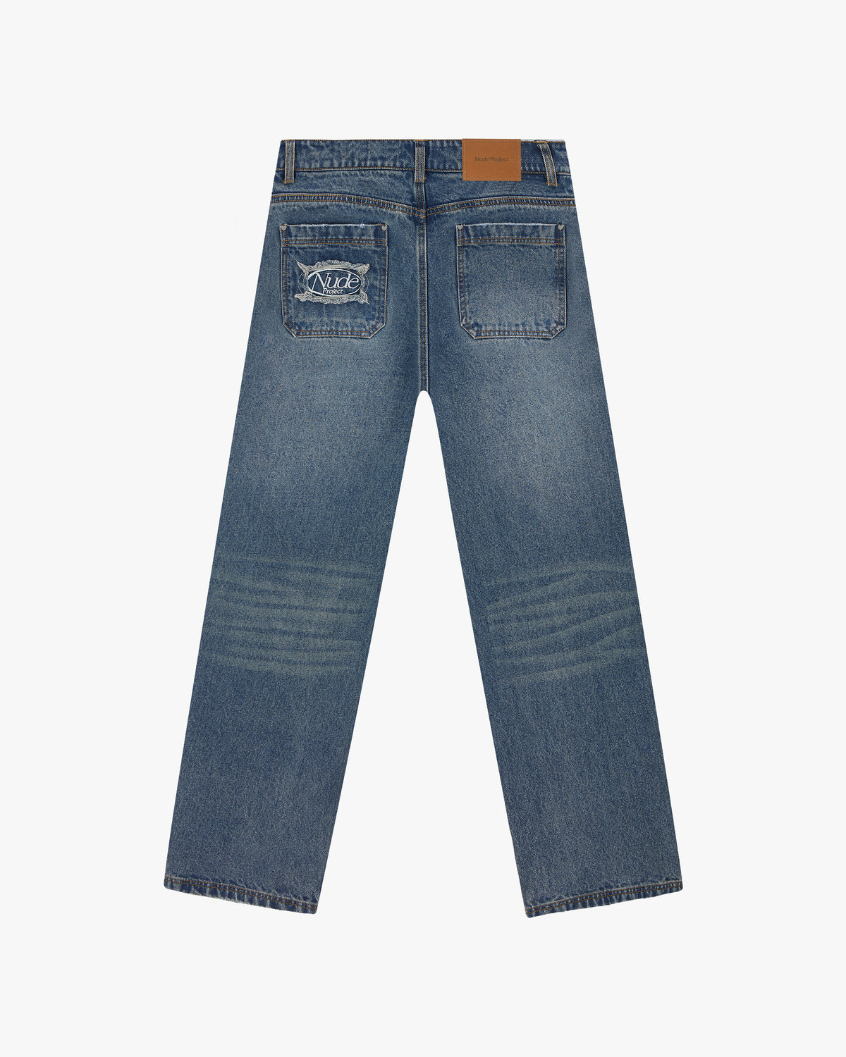 Basic Straight Jeans Dirty Wash
