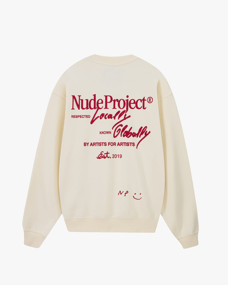 Global Soon Sweatshirt Marshmallow