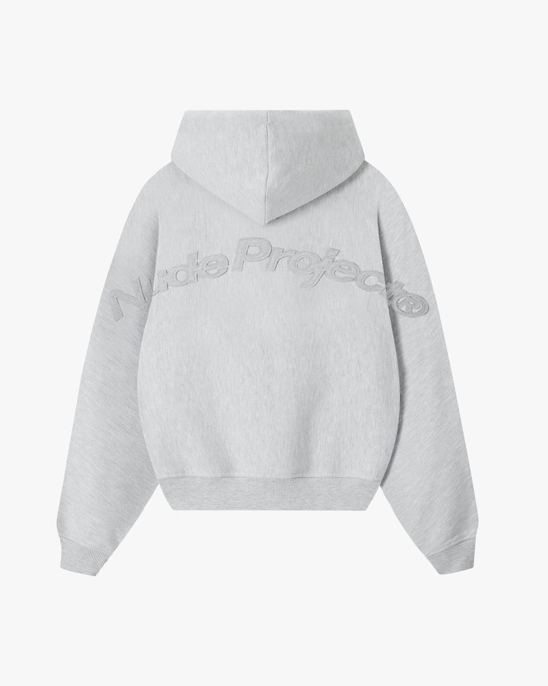 Marble Hoodie Grey Melange