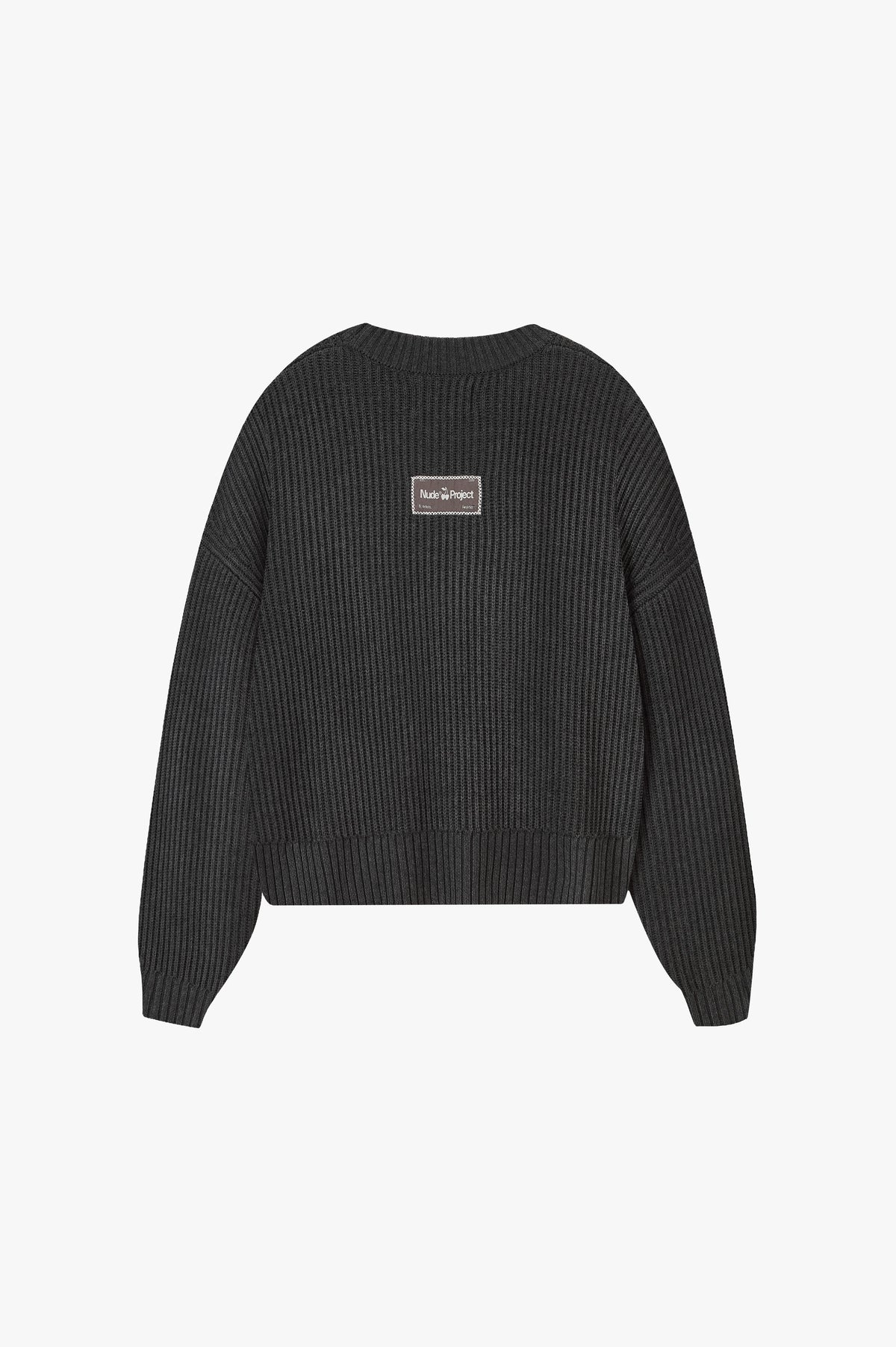 Wavy Knit Sweater Ash