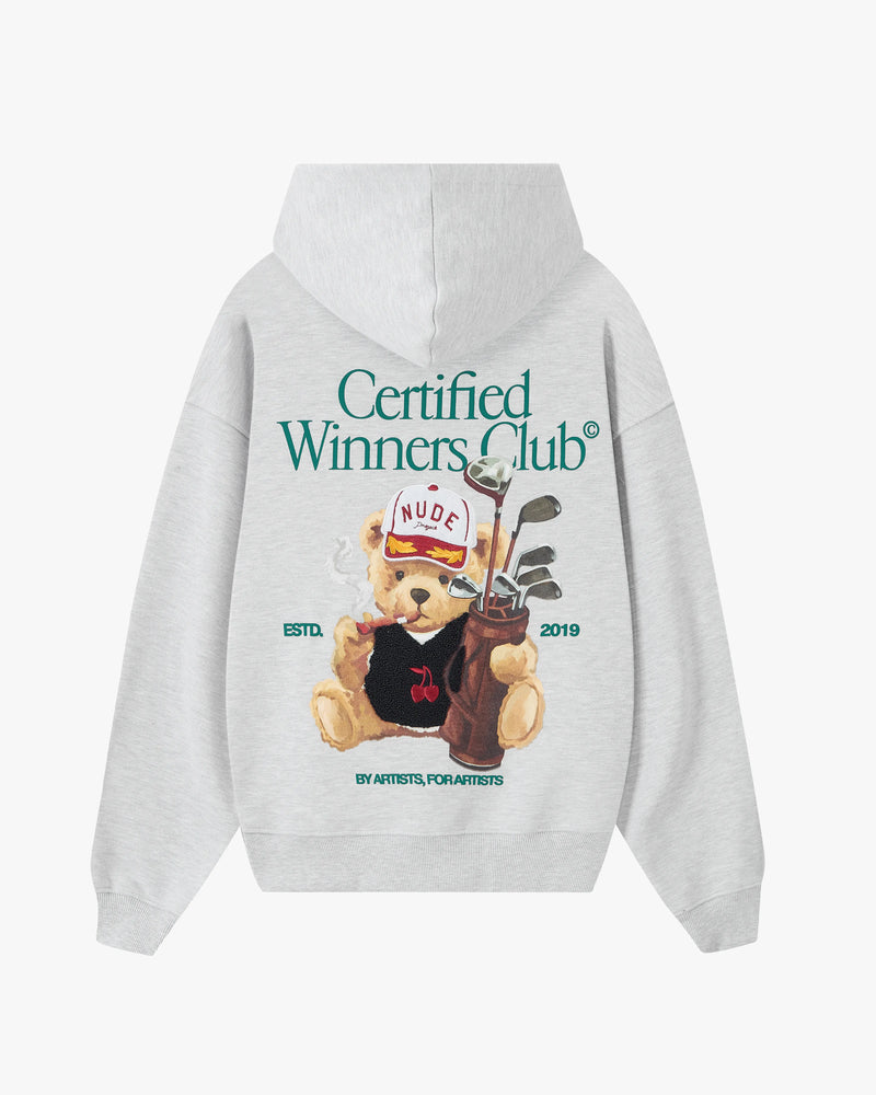 Winner Hoodie Grey Melange