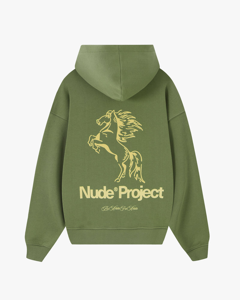 Winning Horse Hoodie Green