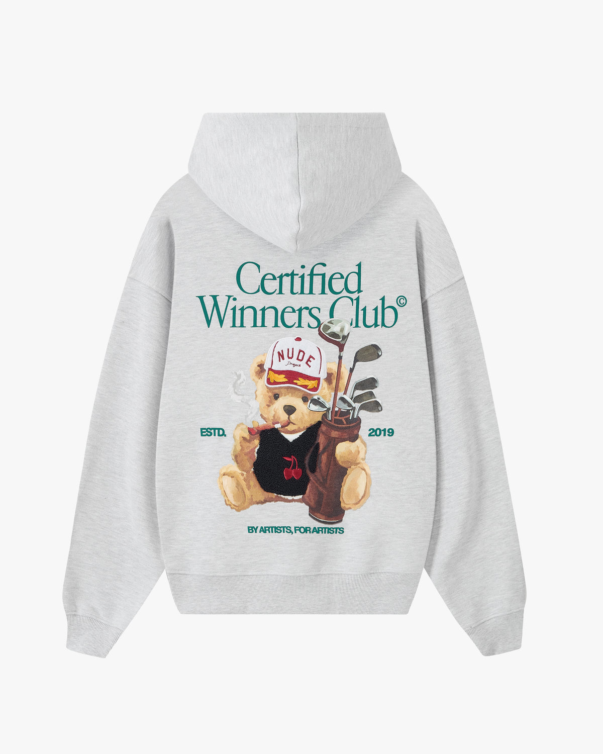 Winner Hoodie Grey Melange