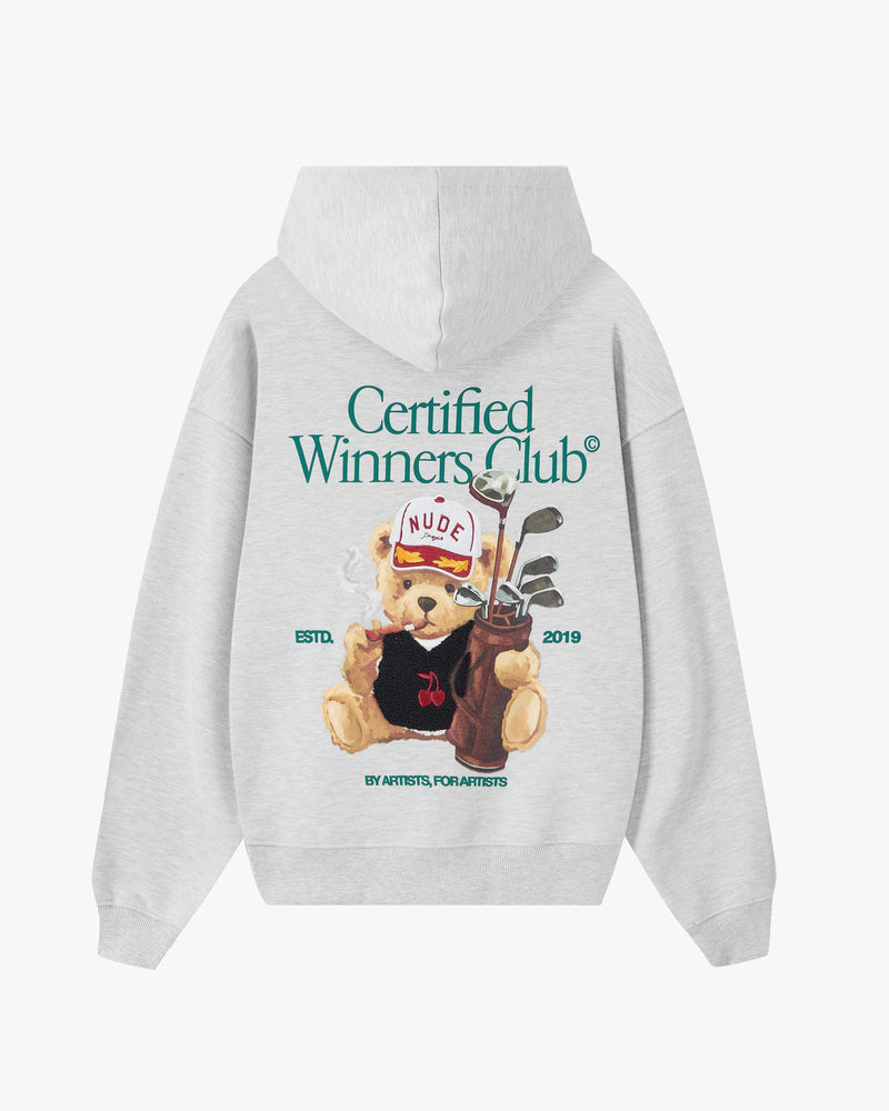 Winner Hoodie Grey Melange