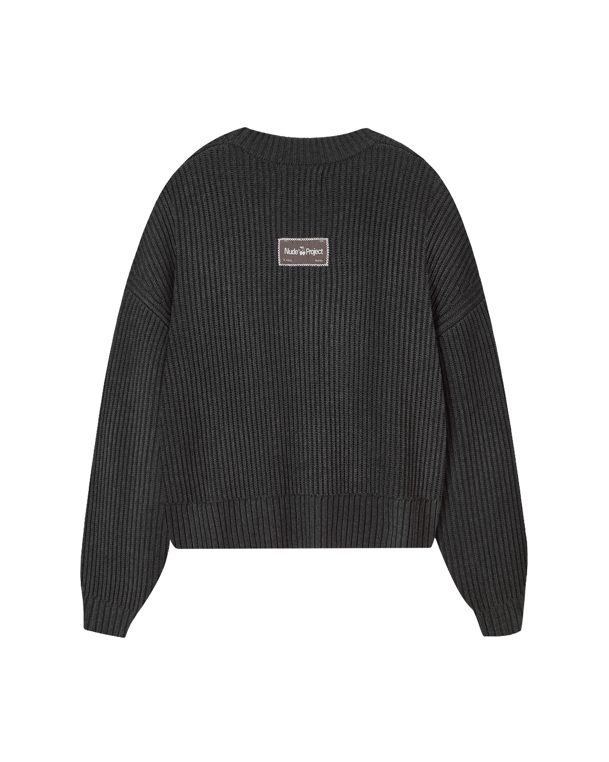 Wavy Knit Sweater Ash