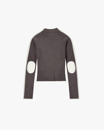 Cherries Full-Zip Knit Brown