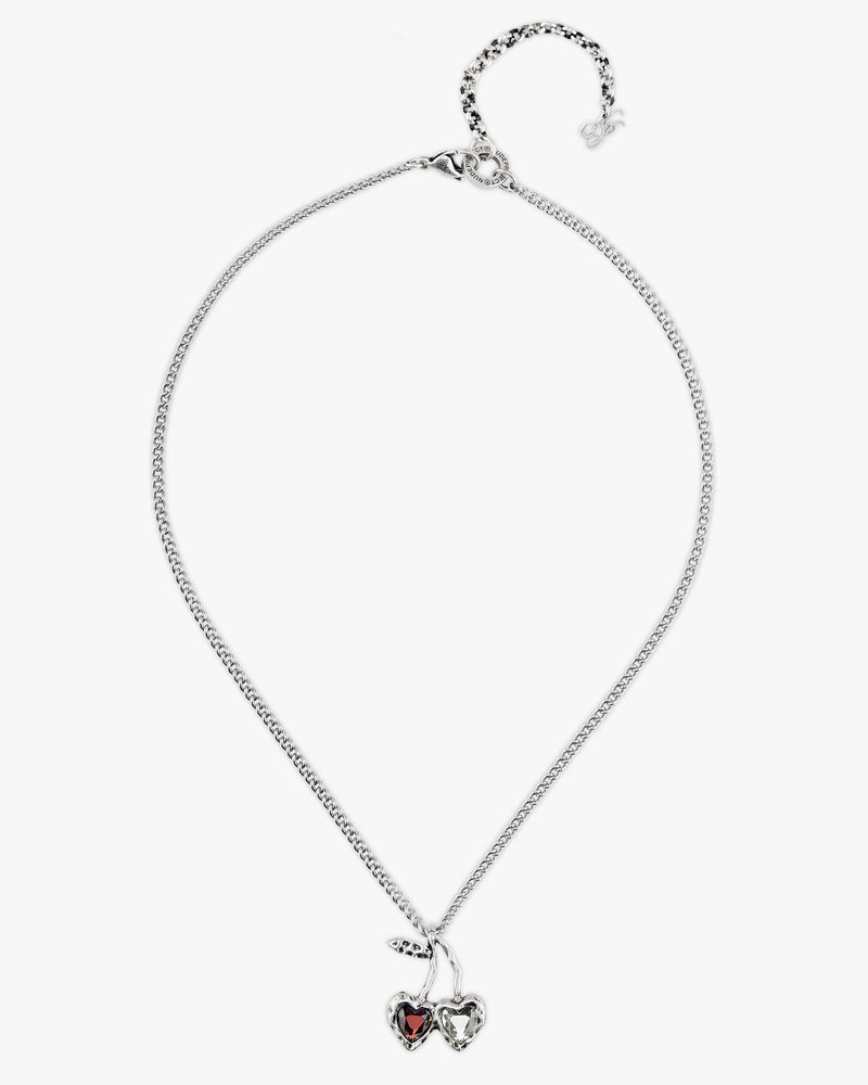 Cherry Necklace Silver