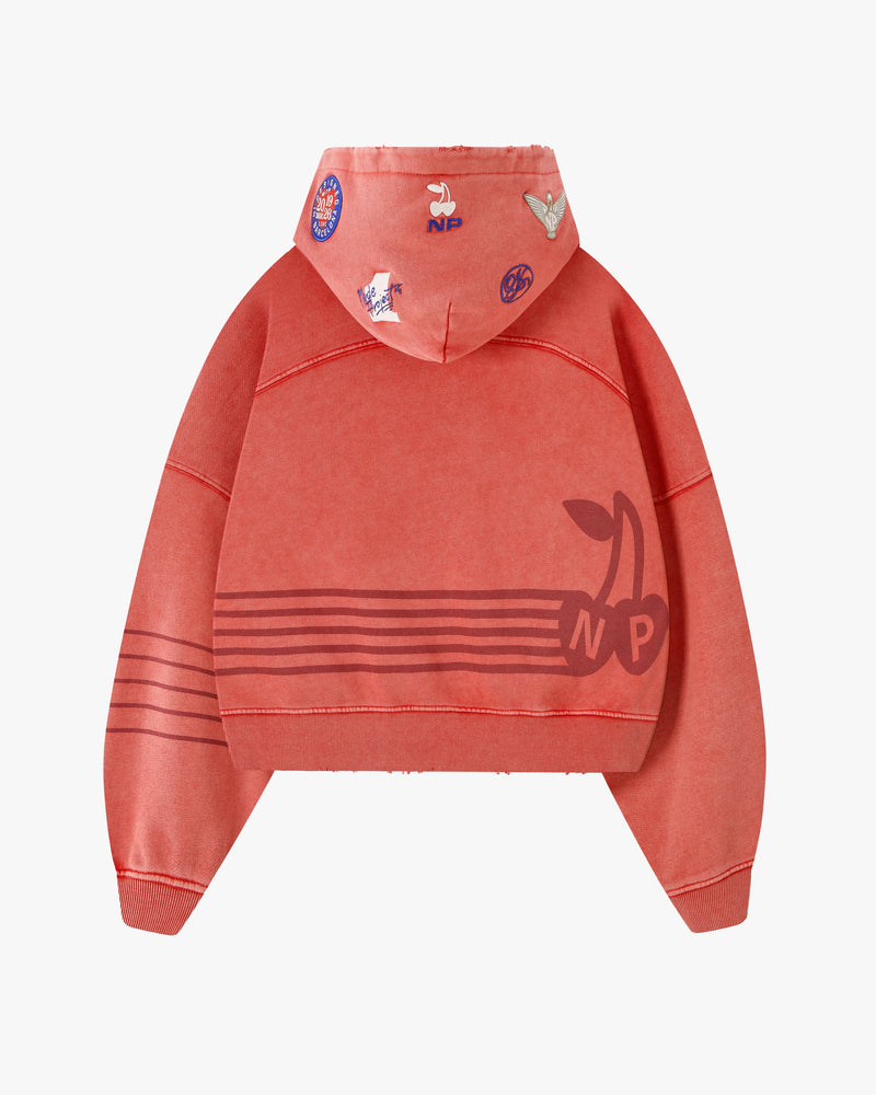 Fuel Hoodie Washed Red