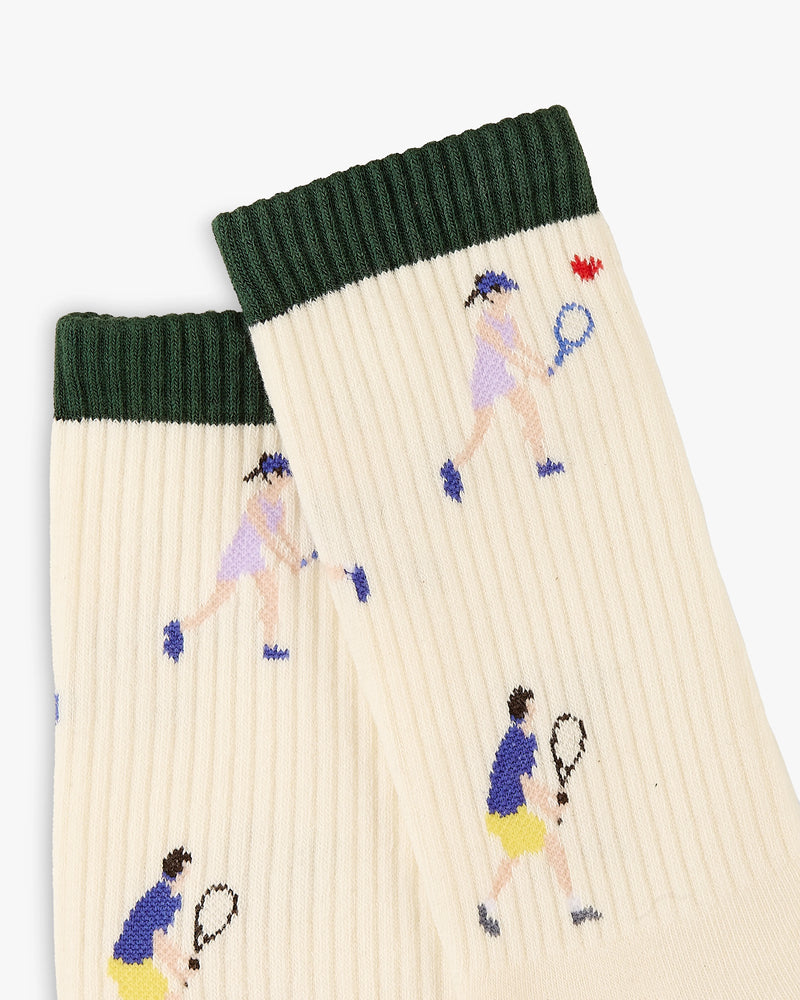 Court Socks 2xPack