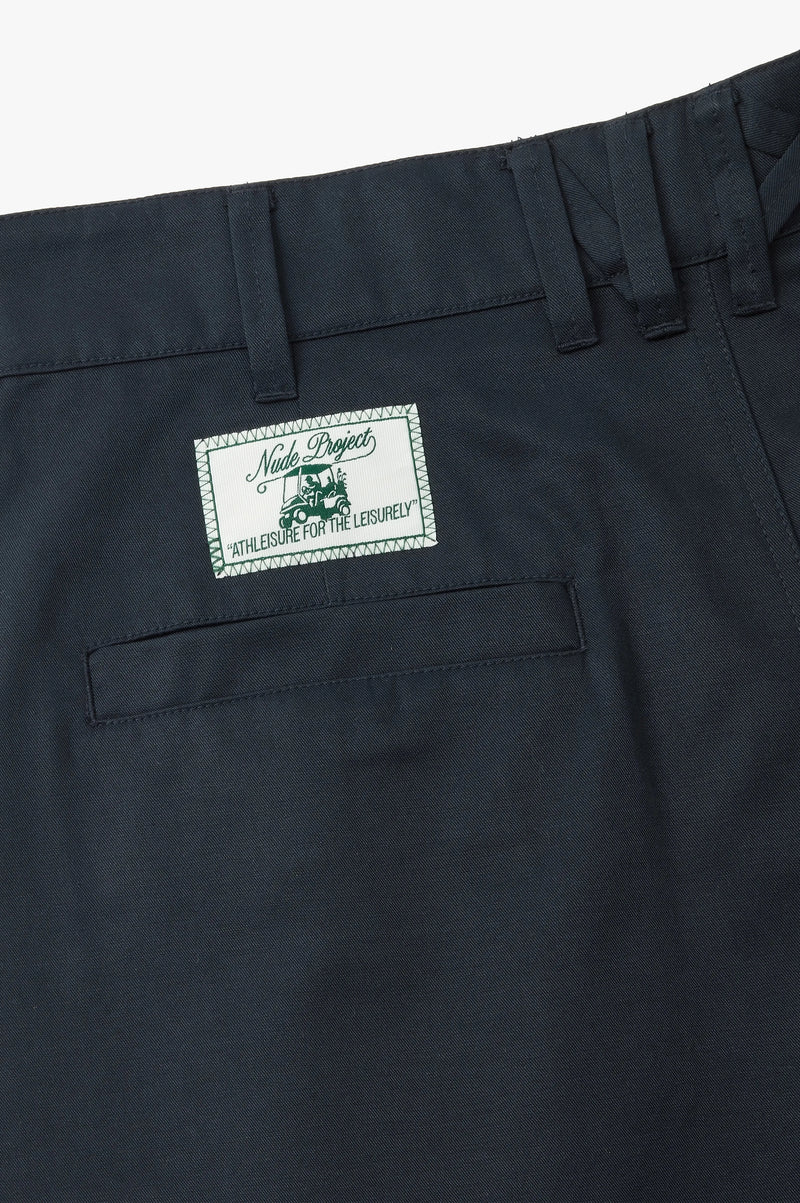 Pleated Chino Shorts Navy