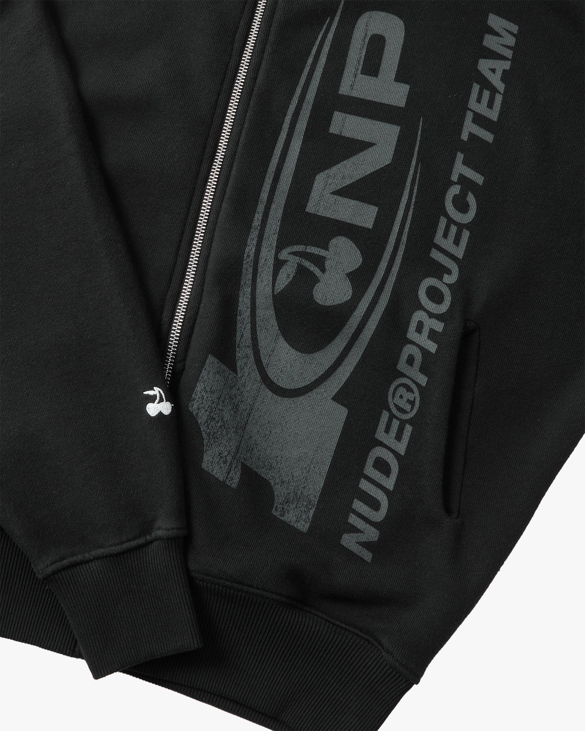 Ayrton Zip-Up Hoodie Black