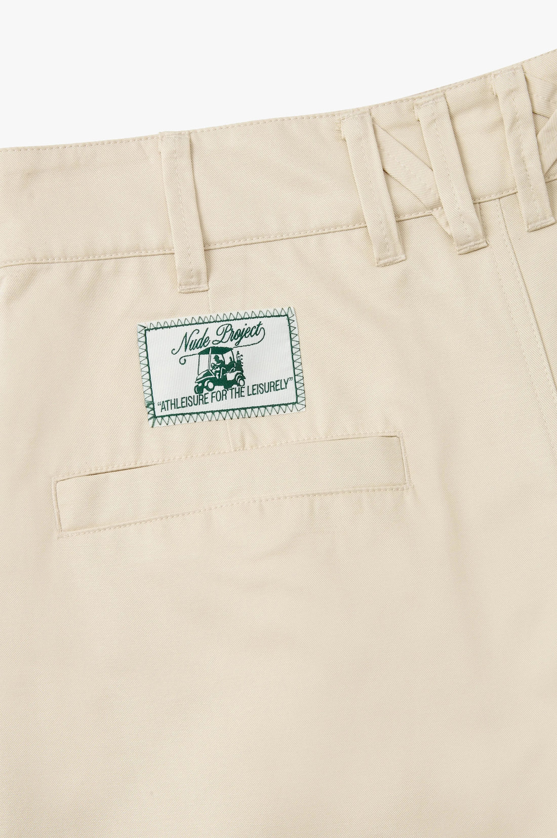 Pleated Chino Shorts Ivory