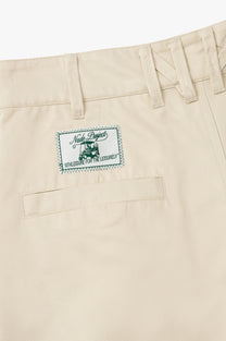 Pleated Chino Shorts Ivory