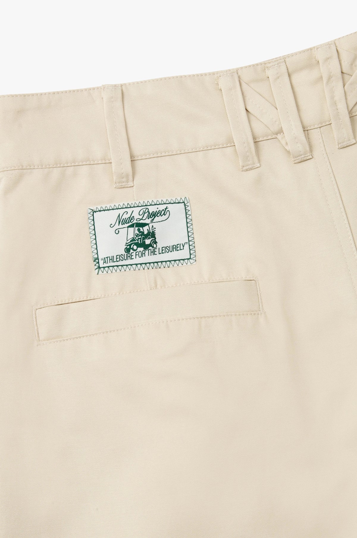 Pleated Chino Shorts Ivory