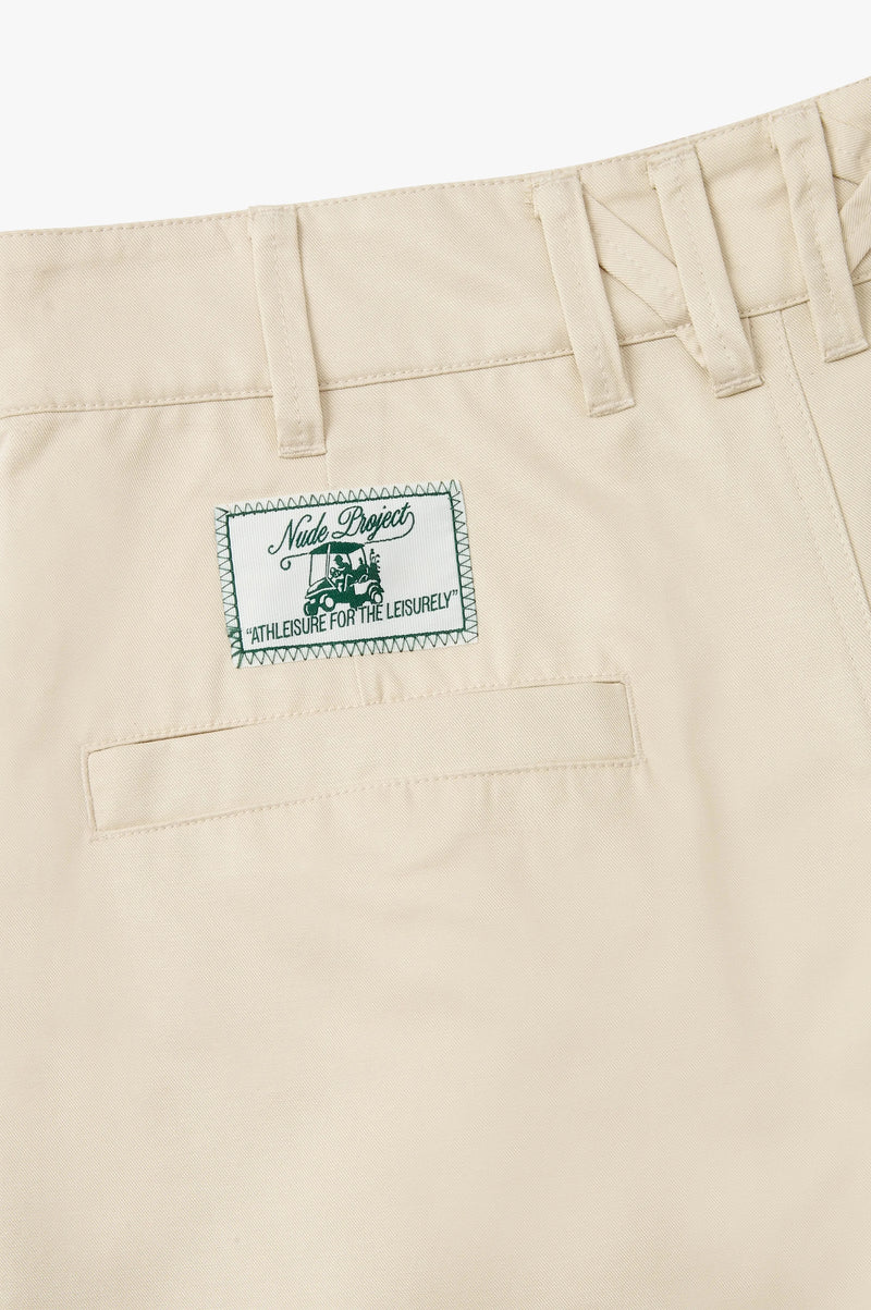 Pleated Chino Shorts Ivory