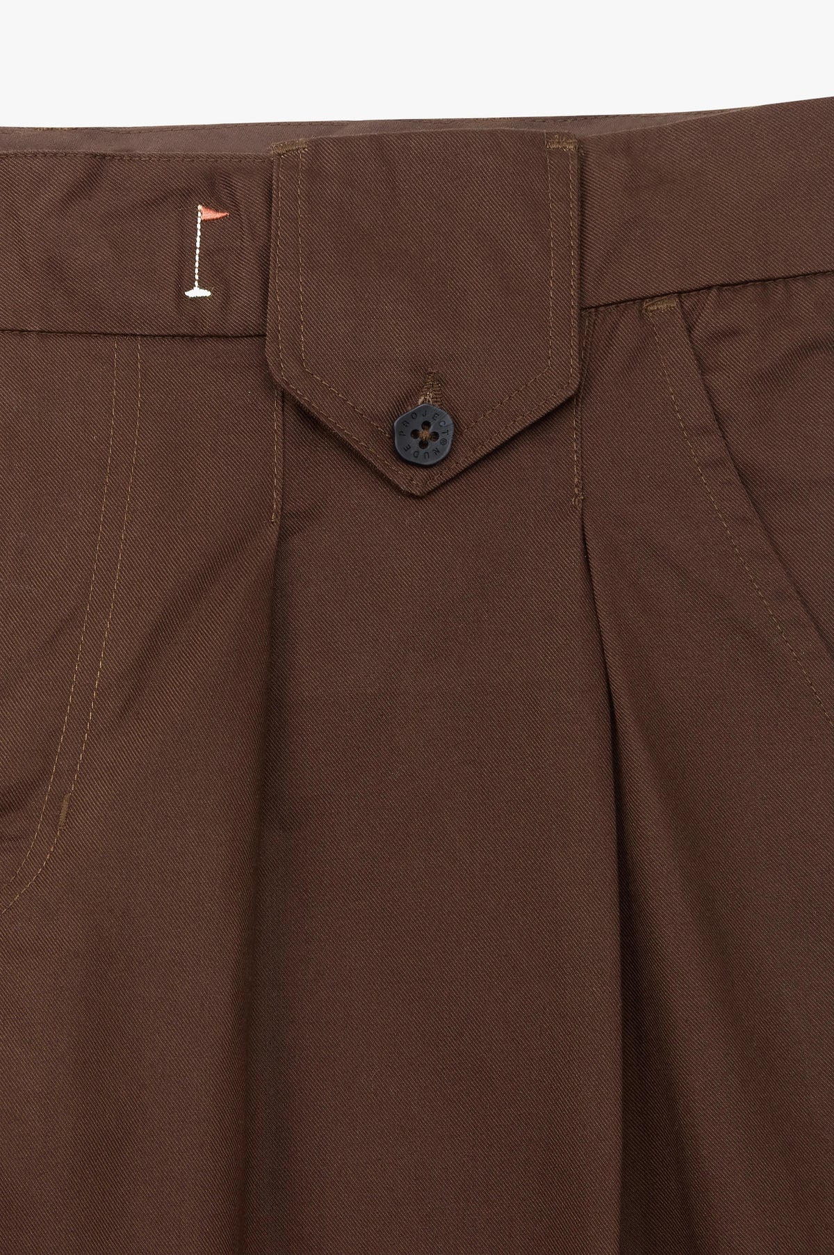 Pleated Chino Pants Brown