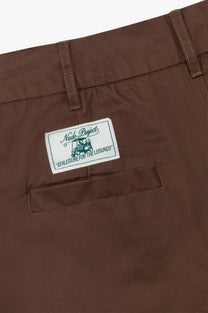 Pleated Chino Pants Brown