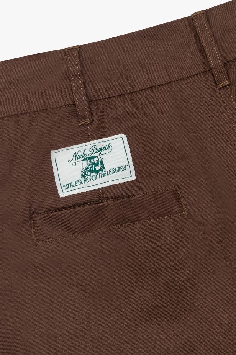Pleated Chino Pants Brown