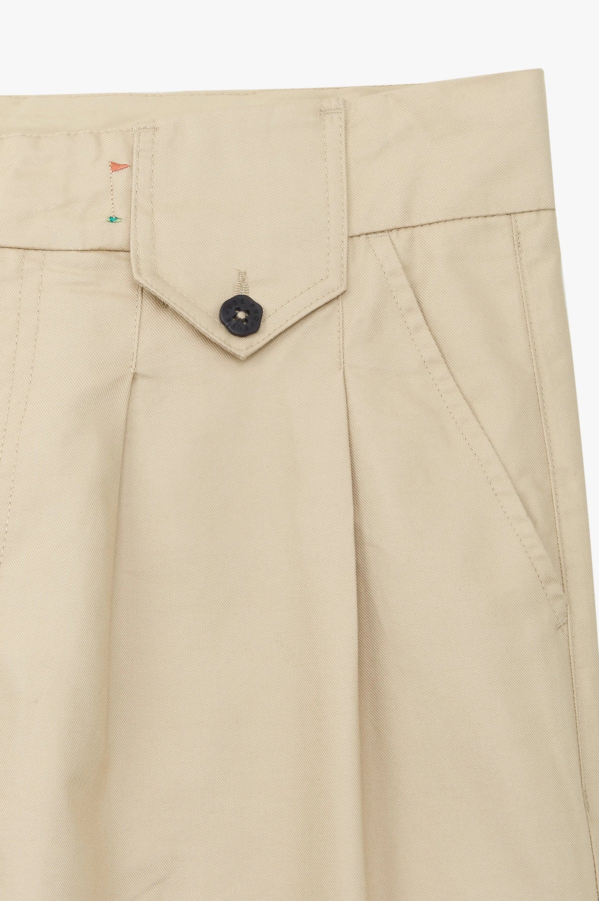 Pleated Chino Pants Beige