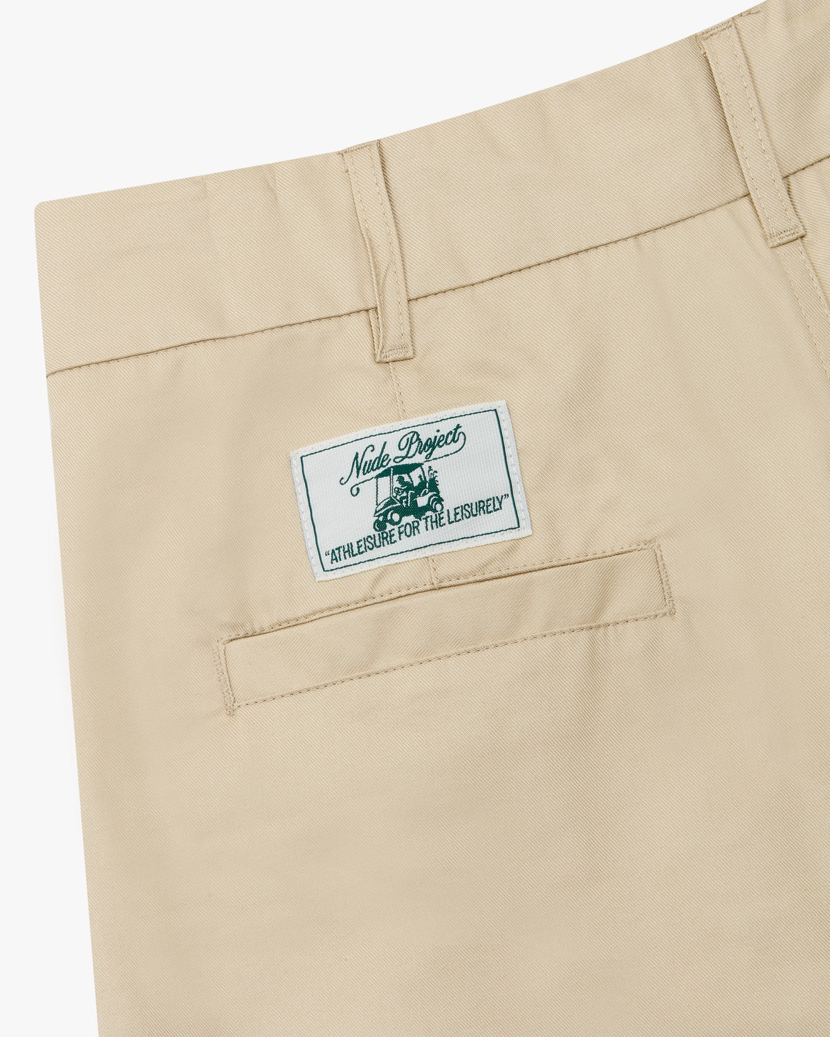 Pleated Chino Pants Beige