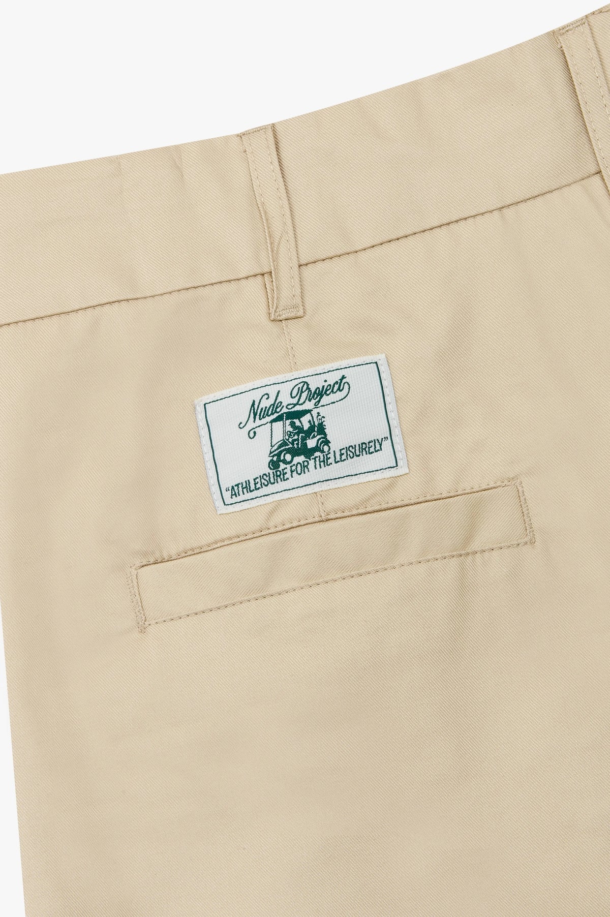 Pleated Chino Pants Beige