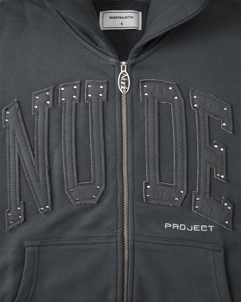 Kyoto Zip-Up Hoodie Ash