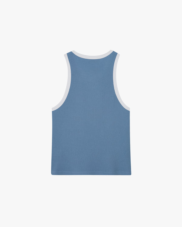 CAMISETA TIRANTES AZUL WAFFLE