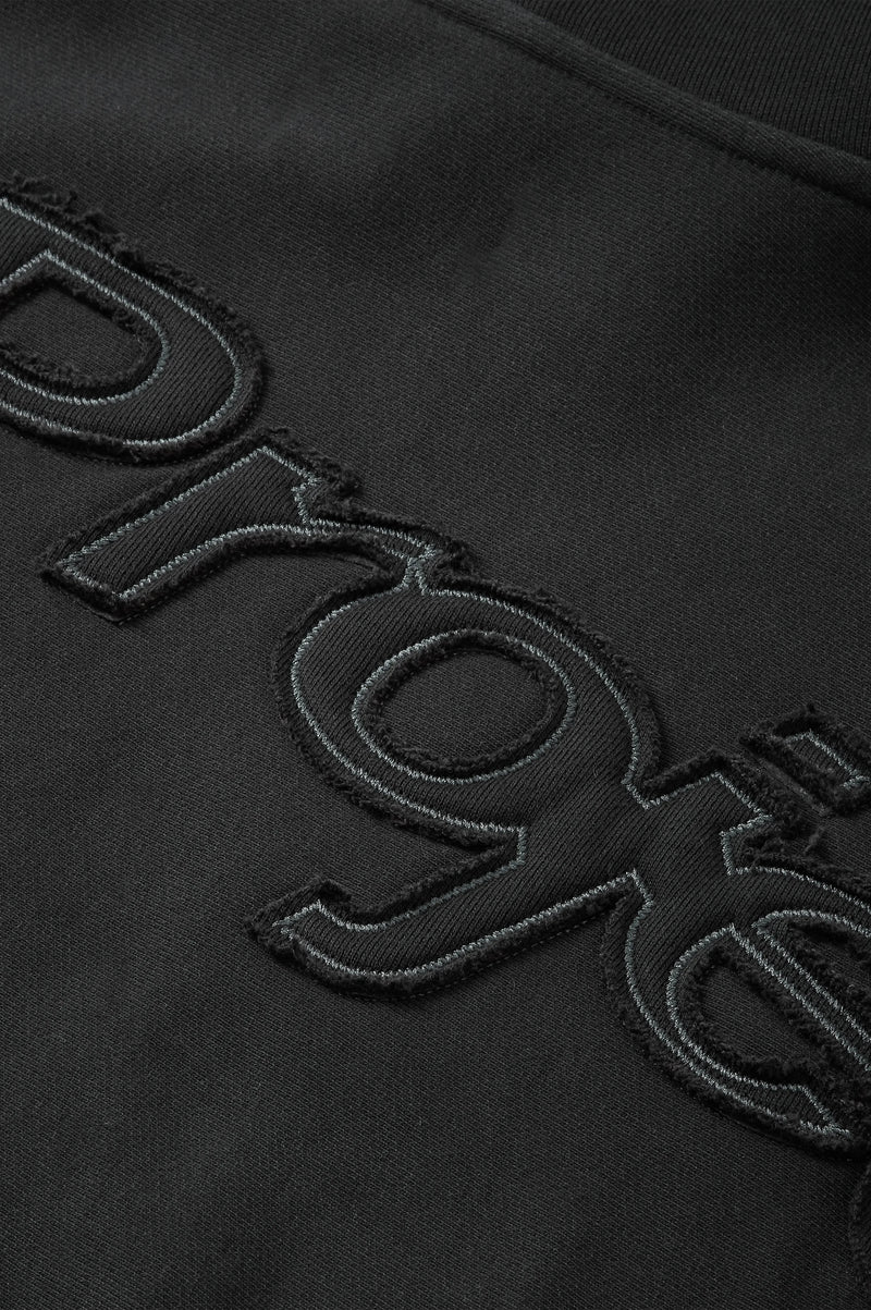 Marble Hoodie Black
