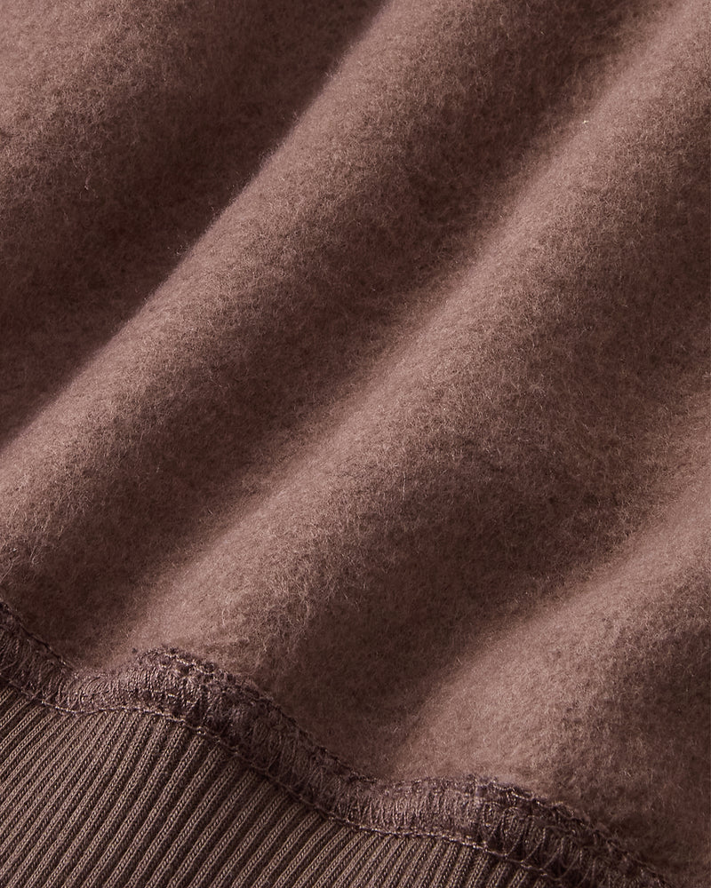 Global Soon Zip-Up Hoodie Brown