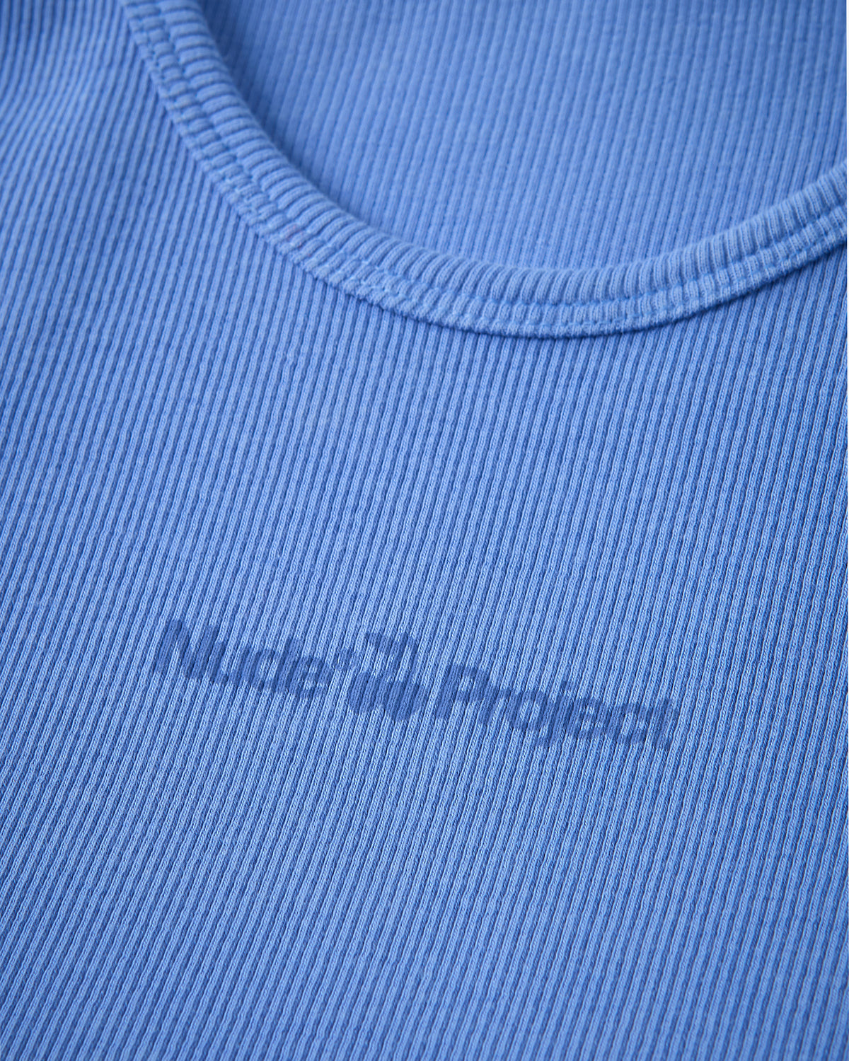 Ribbed Tank Top Blue