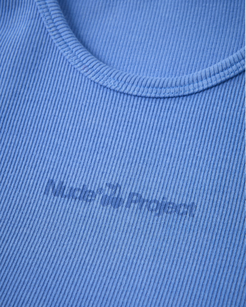 Ribbed Tank Top Blue